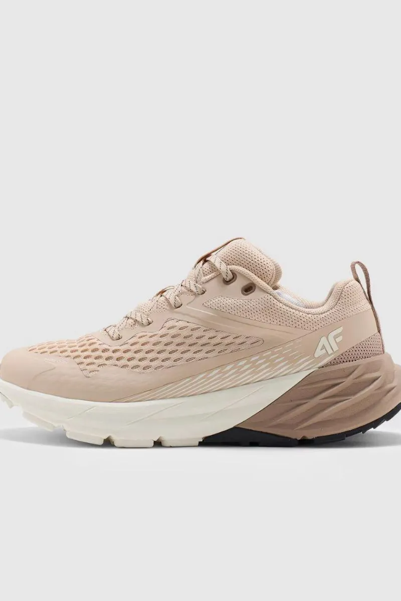 Discount 4F Buty Sportowe Damskie Do Trekkingu I Trailu SPEED HIKER WMM00FOTSF033-83S Beżowe Beżowy