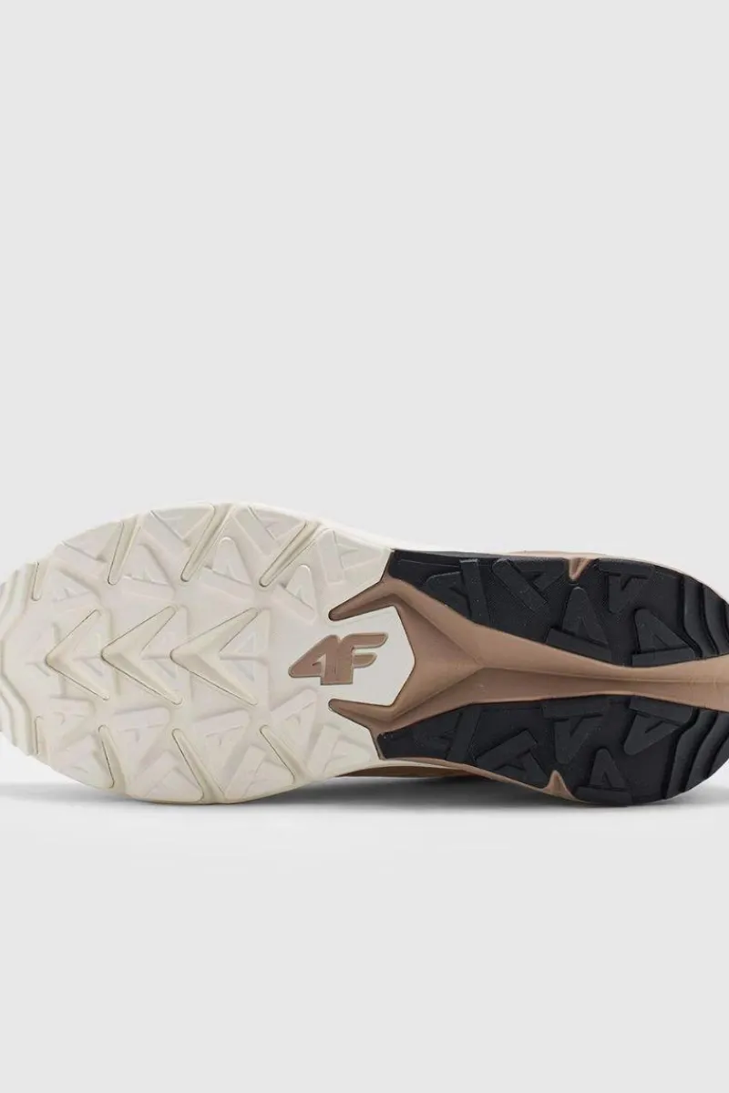 Discount 4F Buty Sportowe Damskie Do Trekkingu I Trailu SPEED HIKER WMM00FOTSF033-83S Beżowe Beżowy
