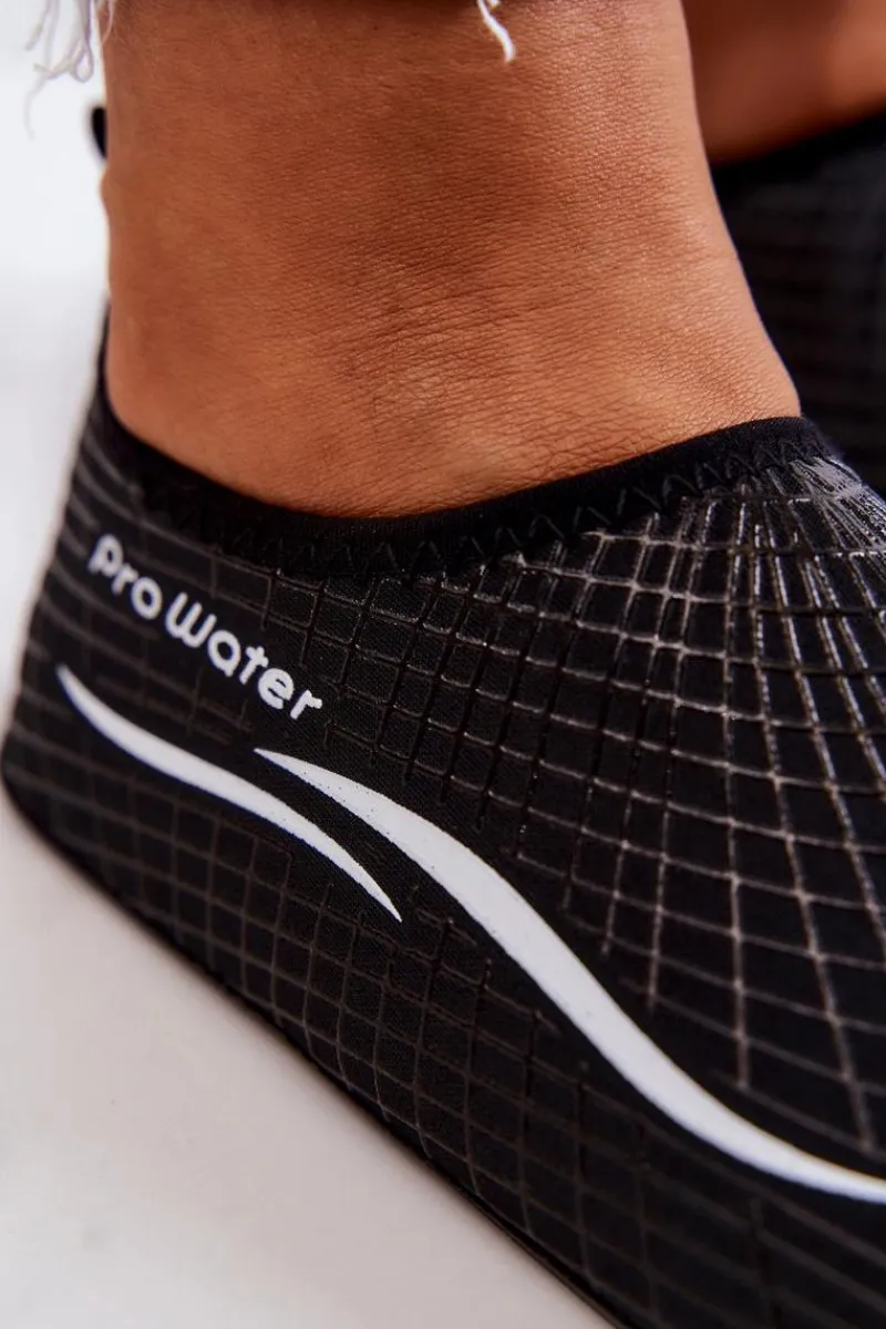 Trampki Damskie Slip-On>Boto Buty Sportowe Damskie Do Wody ProWater 22-4-013L Czarne