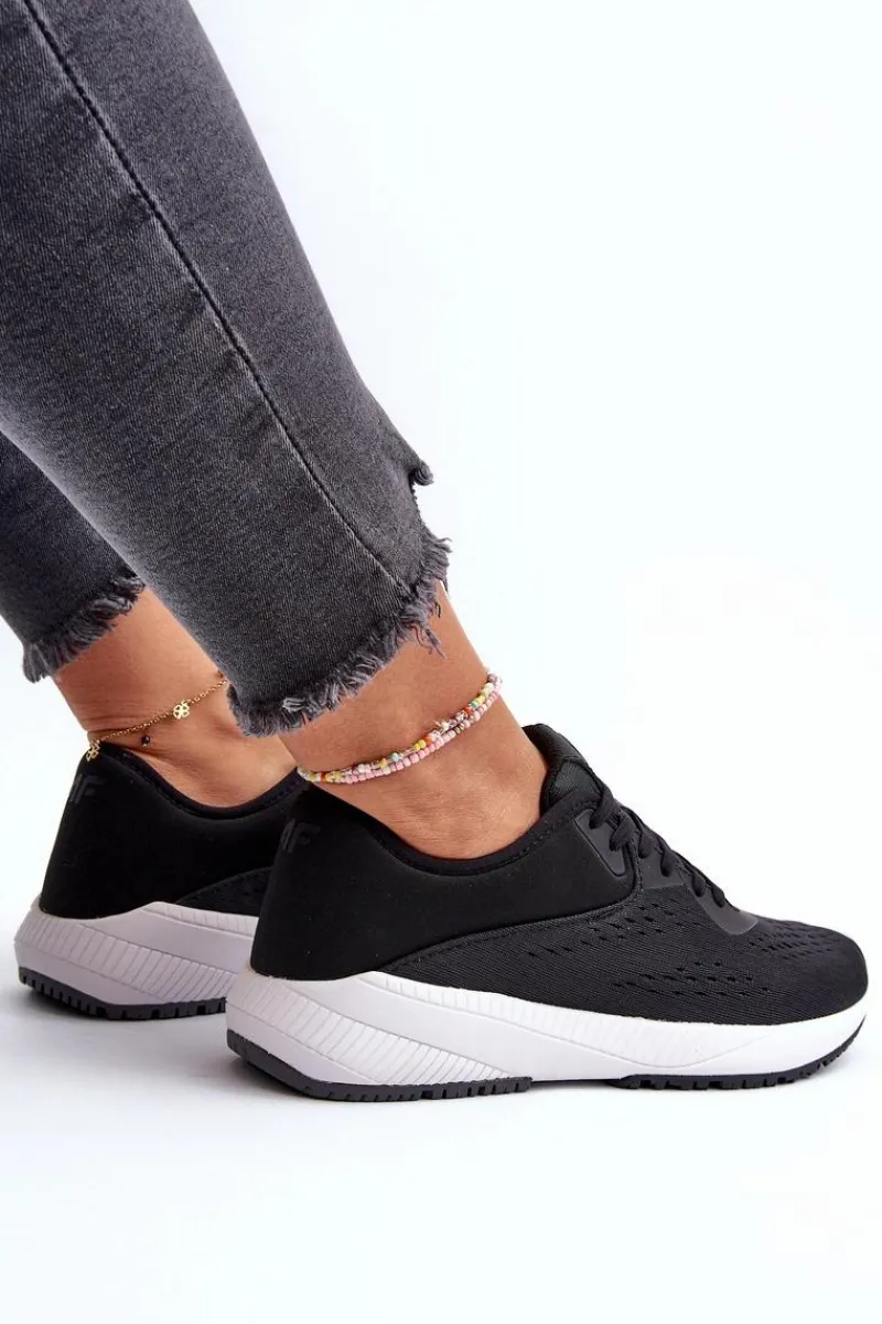 Online Buty Sportowe Damskie RSS2SPOF056 Czarne Damskie Buty Sportowe Na Platformie