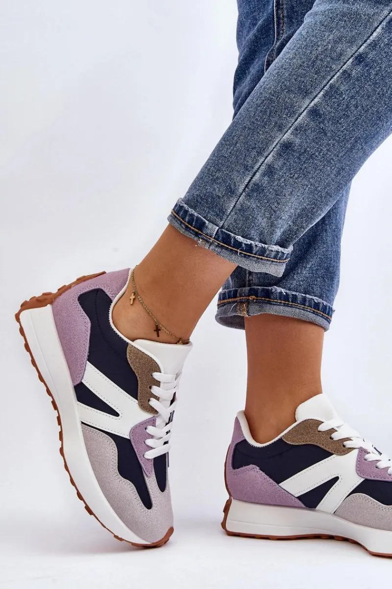 Buty Sportowe Na Platformie|Sneakersy Damskie>Boto Buty Sportowe Damskie Fioletowe Chloette
