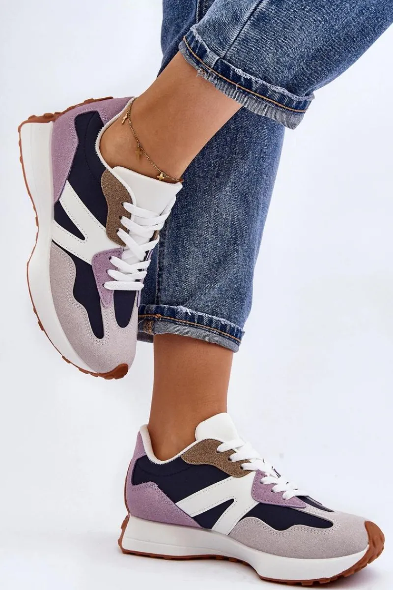 Buty Sportowe Na Platformie|Sneakersy Damskie>Boto Buty Sportowe Damskie Fioletowe Chloette