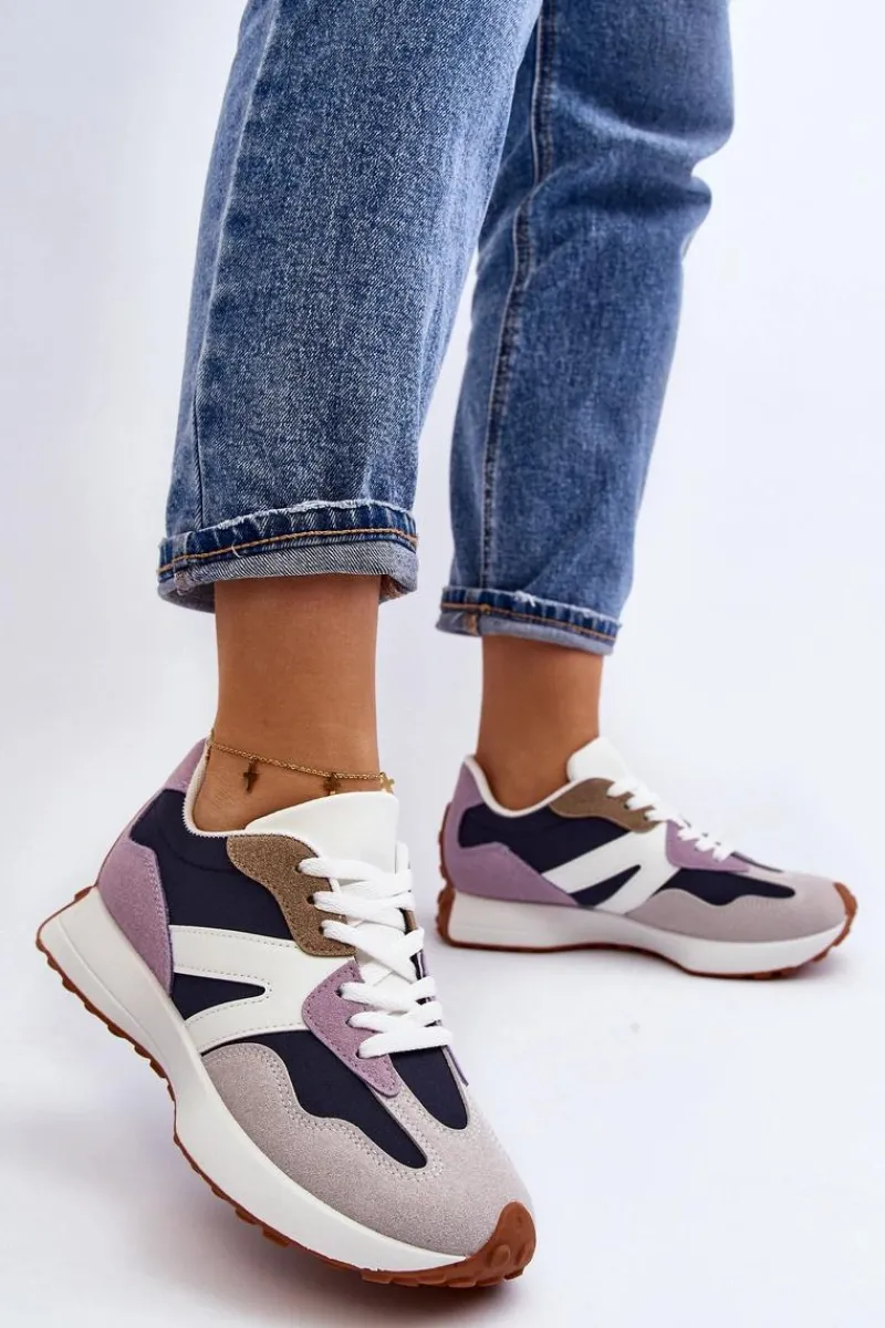 Buty Sportowe Na Platformie|Sneakersy Damskie>Boto Buty Sportowe Damskie Fioletowe Chloette