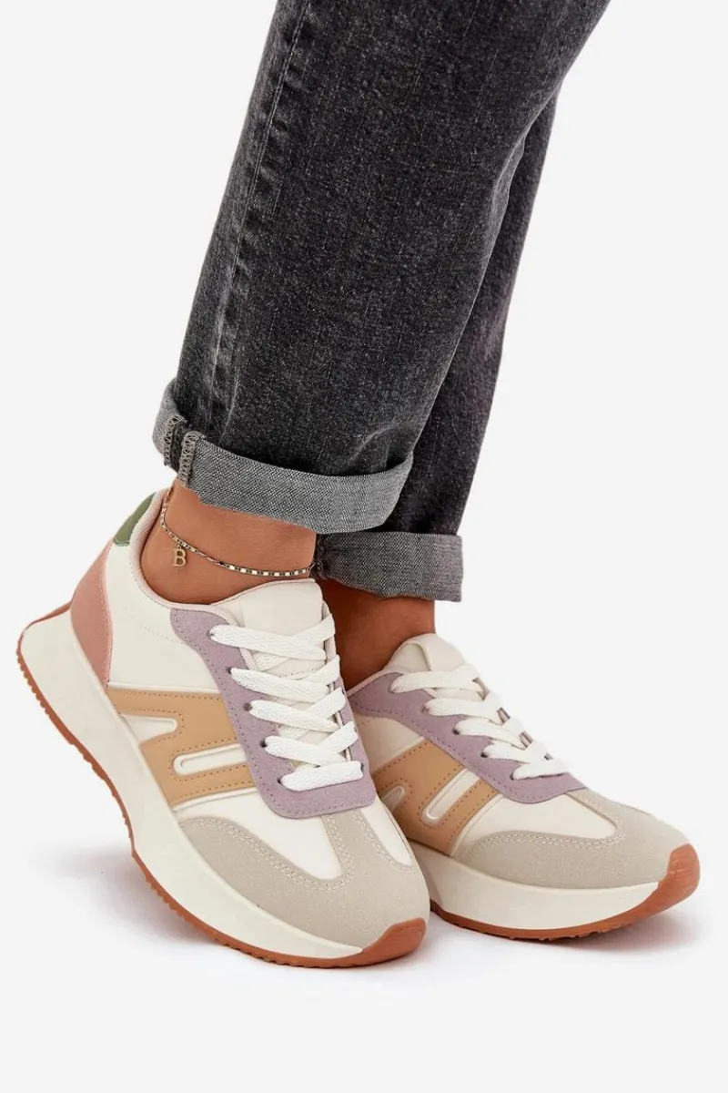 Sale Buty Sportowe Damskie Na Platformie Multikolor Emidi Damskie Sneakersy Damskie|Buty Sportowe Na Platformie