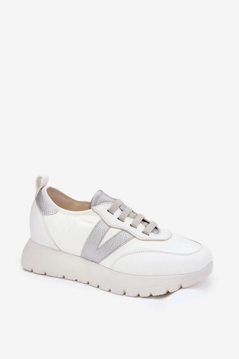 Sneakersy Damskie>Buty damskie Vinceza Buty Sportowe Damskie Na Platformie Vinceza 58510 Białe Biały