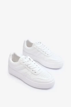 Online Evento Buty Sportowe Damskie Na Platformie Białe Pudina