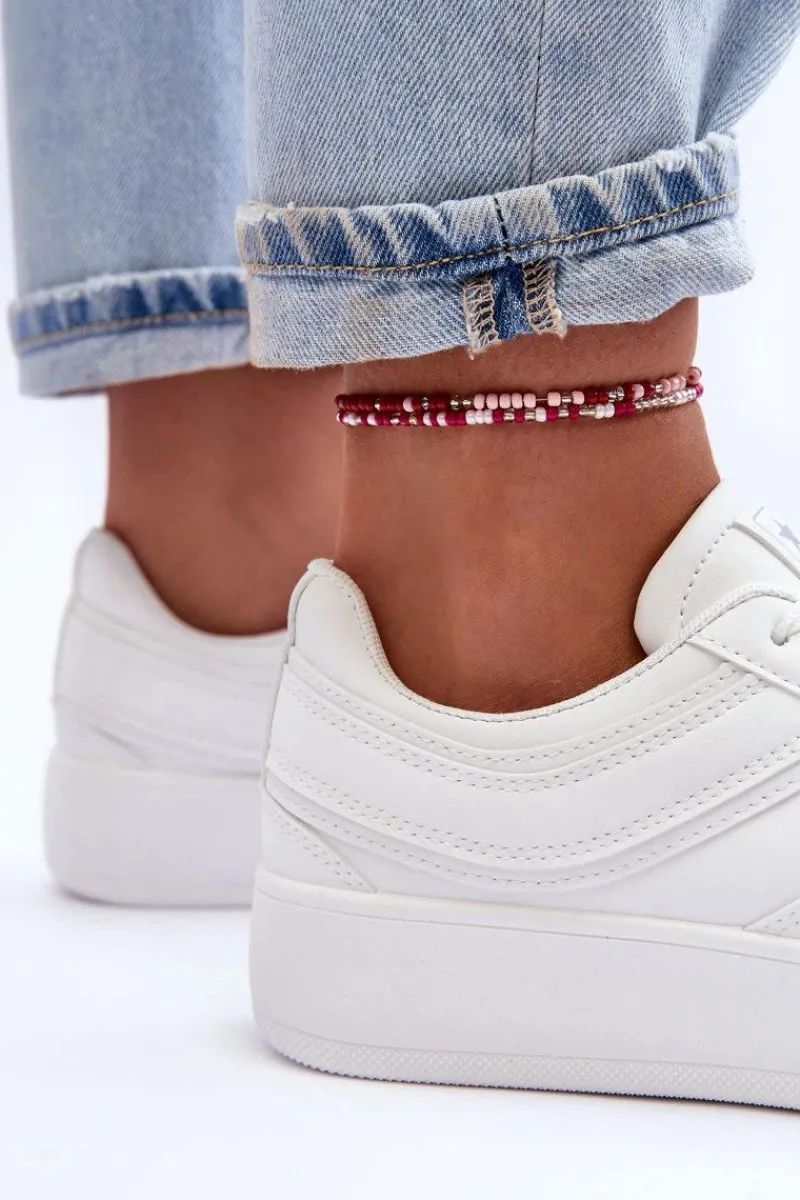 Online Evento Buty Sportowe Damskie Na Platformie Białe Pudina