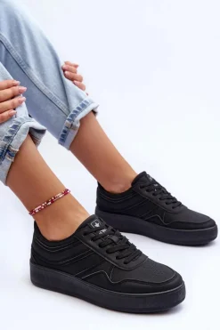 Hot Buty Sportowe Damskie Na Platformie Czarne Pudina Damskie Buty Sportowe Na Platformie|Sneakersy Damskie