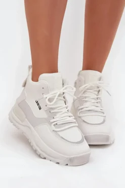 Buty Sportowe Big Star|Sneakersy Damskie></noscript>Big Star Shoes Buty Sportowe Damskie Na Platformie Big Star SS274510 Białe Biały