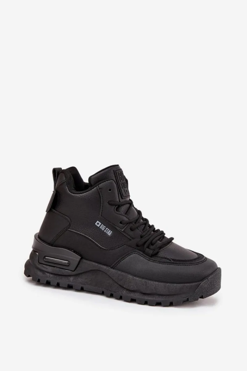 Hot Big Star Shoes Buty Sportowe Damskie Na Platformie Big Star SS274509 Czarne Czarny