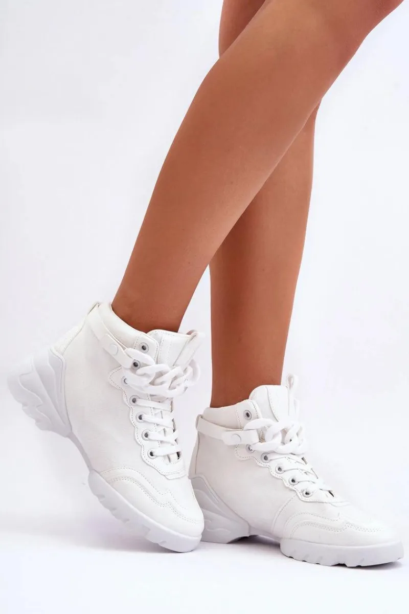 Buty Sportowe Damskie Zamszowe Z Łańcuchem Białe Tymagio Damskie Sneakersy Damskie