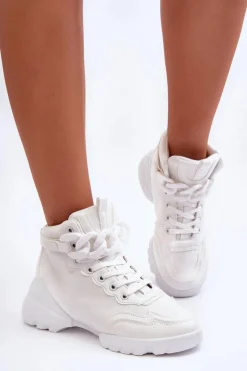 Buty Sportowe Damskie Zamszowe Z Łańcuchem Białe Tymagio Damskie Sneakersy Damskie