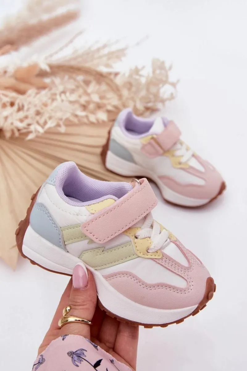 Online Boto Buty Sportowe Dziecięce Na Rzep Multikolor Miranda Wielokolorowy