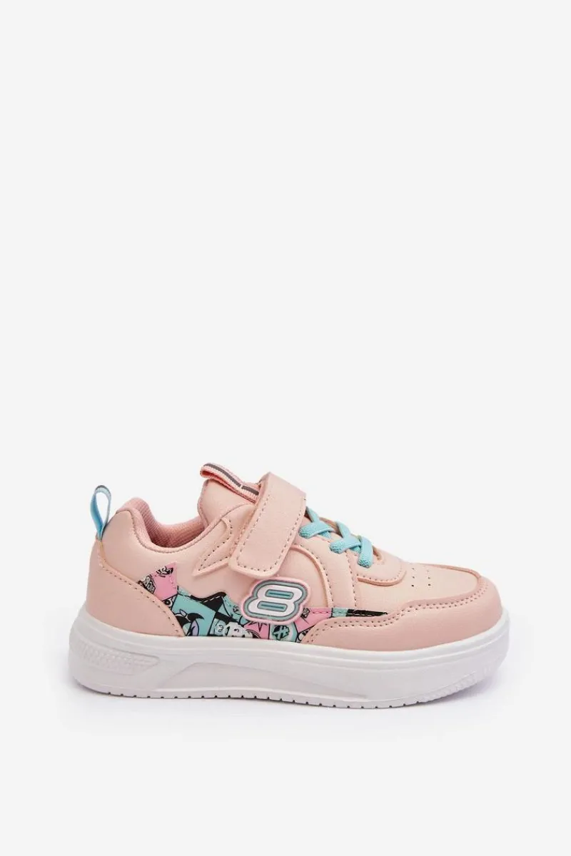 Dziewczęce>Evento Buty Sportowe Dziecięce Na Rzep Różowe Lucila