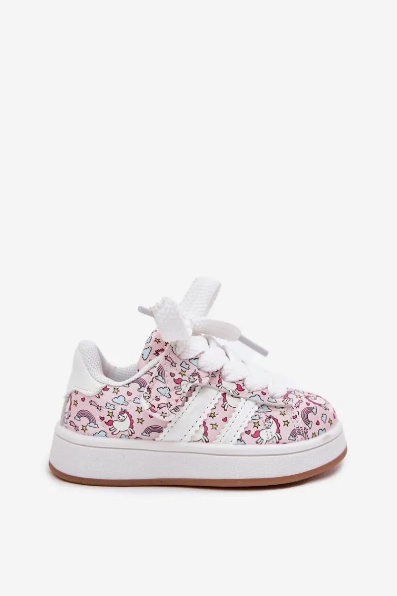 Dziewczęce|Back To School>Boto Buty Sportowe Dziewczęce Z Motywem Jednorożca Różowe Ilana Różowy