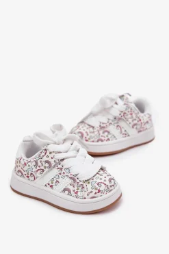 Sale Boto Buty Sportowe Dziewczęce Z Motywem Jednorożca Białe Ilana Biały