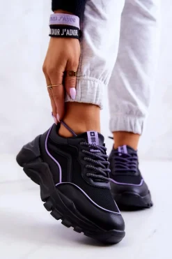 Online Big Star Shoes Buty Sportowe Memory Foam Big Star JJ274786 Czarne