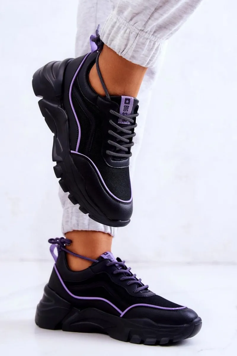 Online Big Star Shoes Buty Sportowe Memory Foam Big Star JJ274786 Czarne