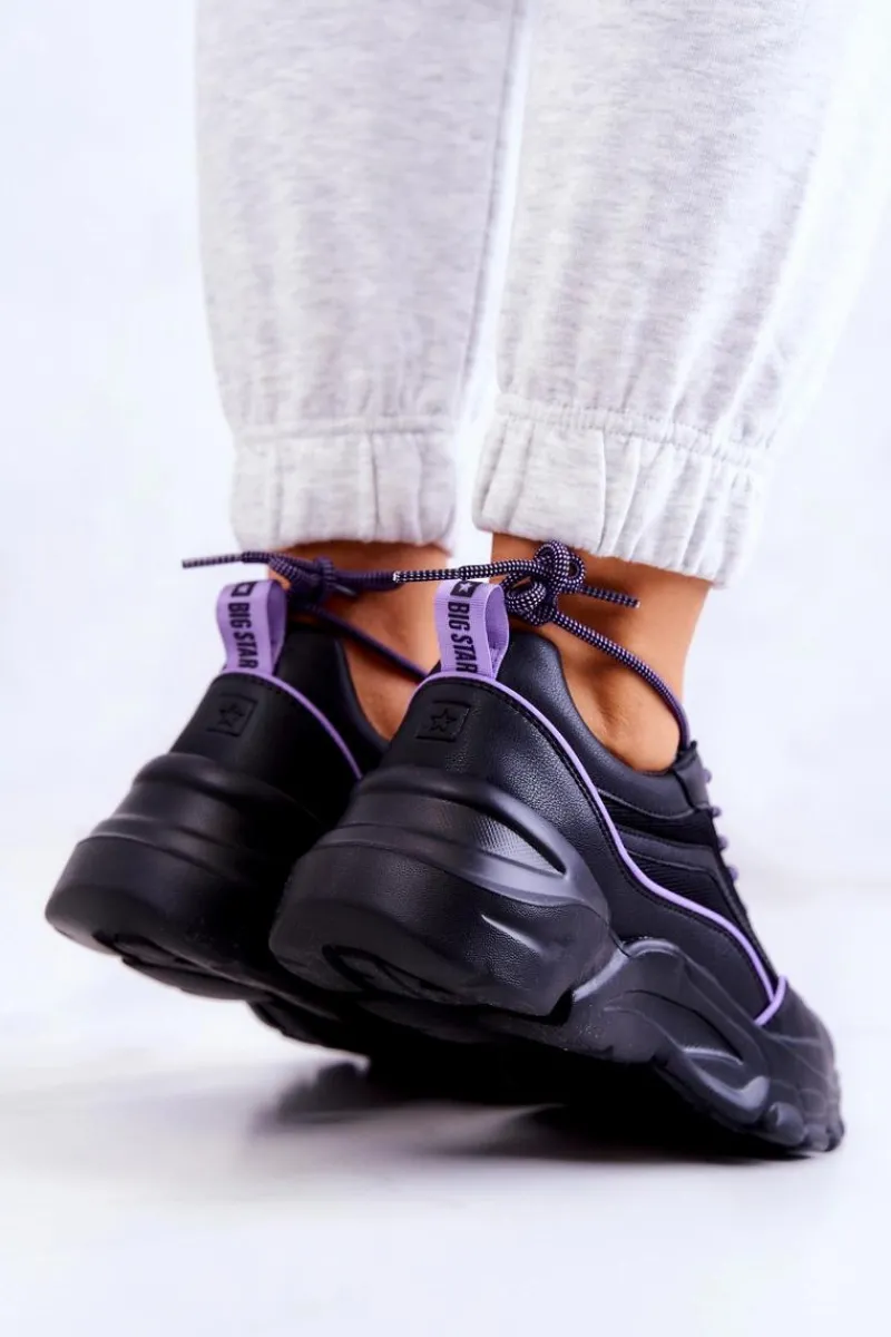 Online Big Star Shoes Buty Sportowe Memory Foam Big Star JJ274786 Czarne