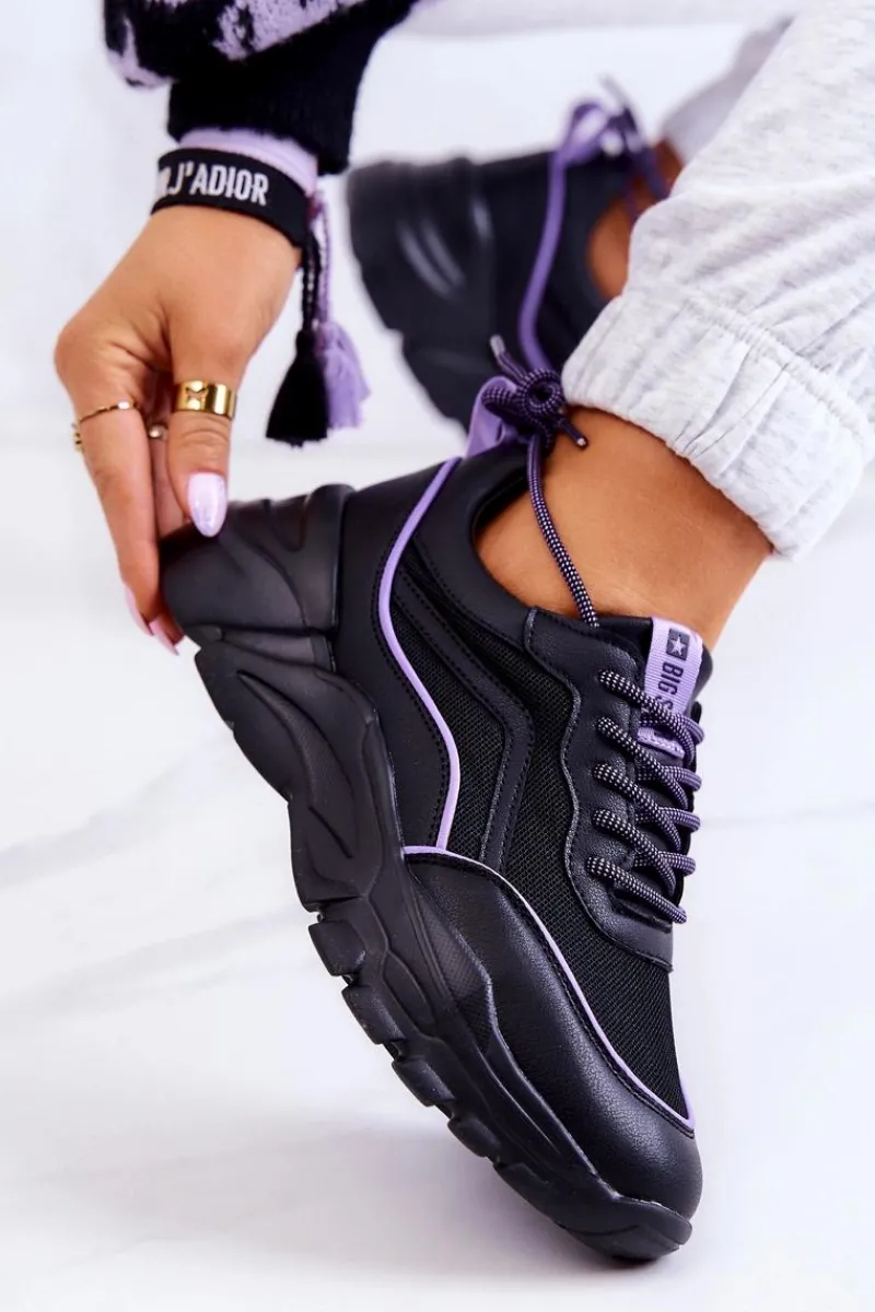 Online Big Star Shoes Buty Sportowe Memory Foam Big Star JJ274786 Czarne