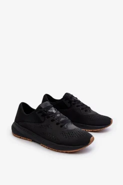 Clearance Buty Sportowe Męskie RSS2SPOM055 Czarne Męskie Obuwie Sportowe Męskie