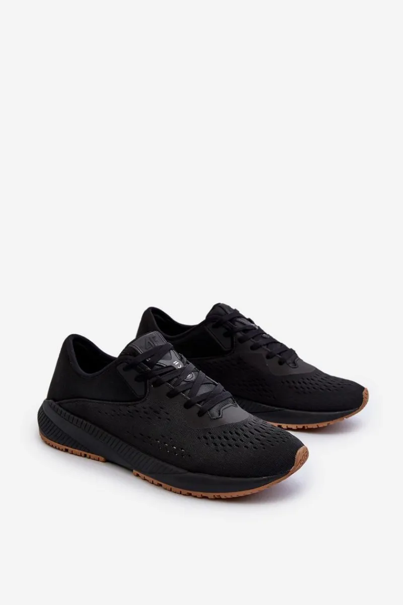 Clearance Buty Sportowe Męskie RSS2SPOM055 Czarne Męskie Obuwie Sportowe Męskie