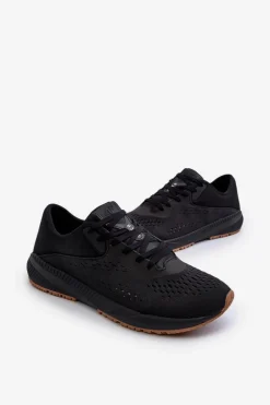 Clearance Buty Sportowe Męskie RSS2SPOM055 Czarne Męskie Obuwie Sportowe Męskie