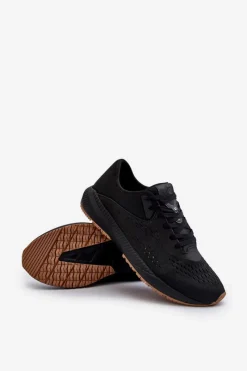 Clearance Buty Sportowe Męskie RSS2SPOM055 Czarne Męskie Obuwie Sportowe Męskie