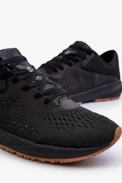 Clearance Buty Sportowe Męskie RSS2SPOM055 Czarne Męskie Obuwie Sportowe Męskie