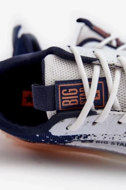 Online Big Star Shoes Buty Sportowe Męskie HI-POLY SYSTEM Big Star NN174474 Granatowe Niebieski