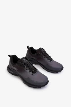 Clearance Buty Sportowe Męskie McBraun Szare Męskie Obuwie Sportowe Męskie