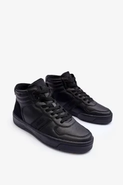 Hot Buty Sportowe Męskie Memory Foam Big Star KK174135 906 Czarne Męskie Obuwie Sportowe Męskie