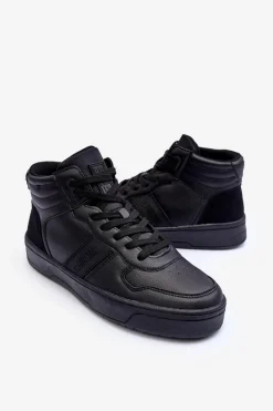 Hot Buty Sportowe Męskie Memory Foam Big Star KK174135 906 Czarne Męskie Obuwie Sportowe Męskie