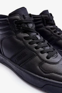 Hot Buty Sportowe Męskie Memory Foam Big Star KK174135 906 Czarne Męskie Obuwie Sportowe Męskie