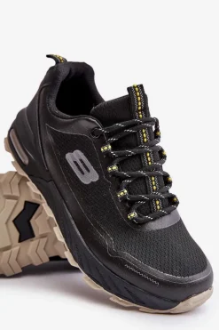 Clearance Boto Buty Sportowe Męskie Na Platformie Czarne Idama