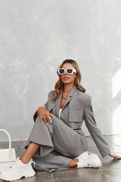 Sale GOE Buty Sportowe Na Masywnej Platformie LL2N4029 Białe