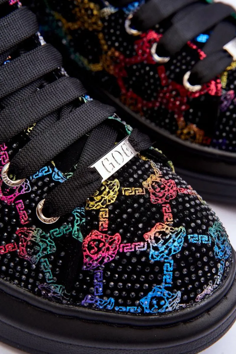 Discount GOE Buty Sportowe Na Platformie Dżety MM2N4009 Czarne