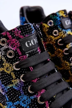 Discount GOE Buty Sportowe Na Platformie Dżety MM2N4009 Czarne