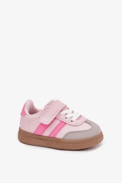 Dziewczęce|Back To School>Boto Buty Sportowe Sneakersy Dziecięce Na Rzep Różowe Adelina Różowy