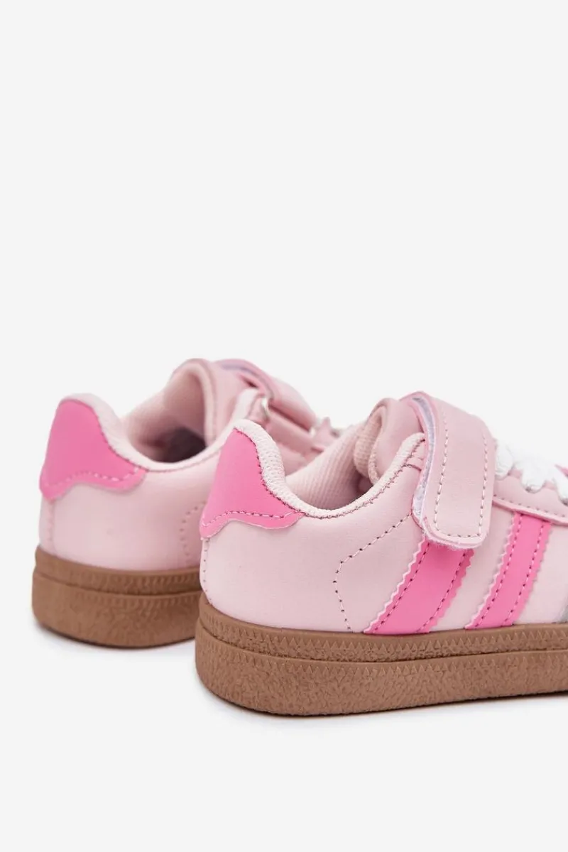 Dziewczęce|Back To School>Boto Buty Sportowe Sneakersy Dziecięce Na Rzep Różowe Adelina Różowy