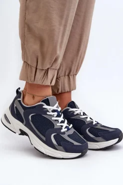 Buty Sportowe Sneakersy Damskie Granatowe Kildia Damskie Sneakersy Damskie