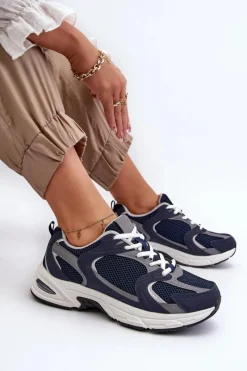 Buty Sportowe Sneakersy Damskie Granatowe Kildia Damskie Sneakersy Damskie