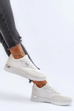 Outlet Buty Sportowe Sneakersy Damskie Białe Vovella Damskie Sneakersy Damskie