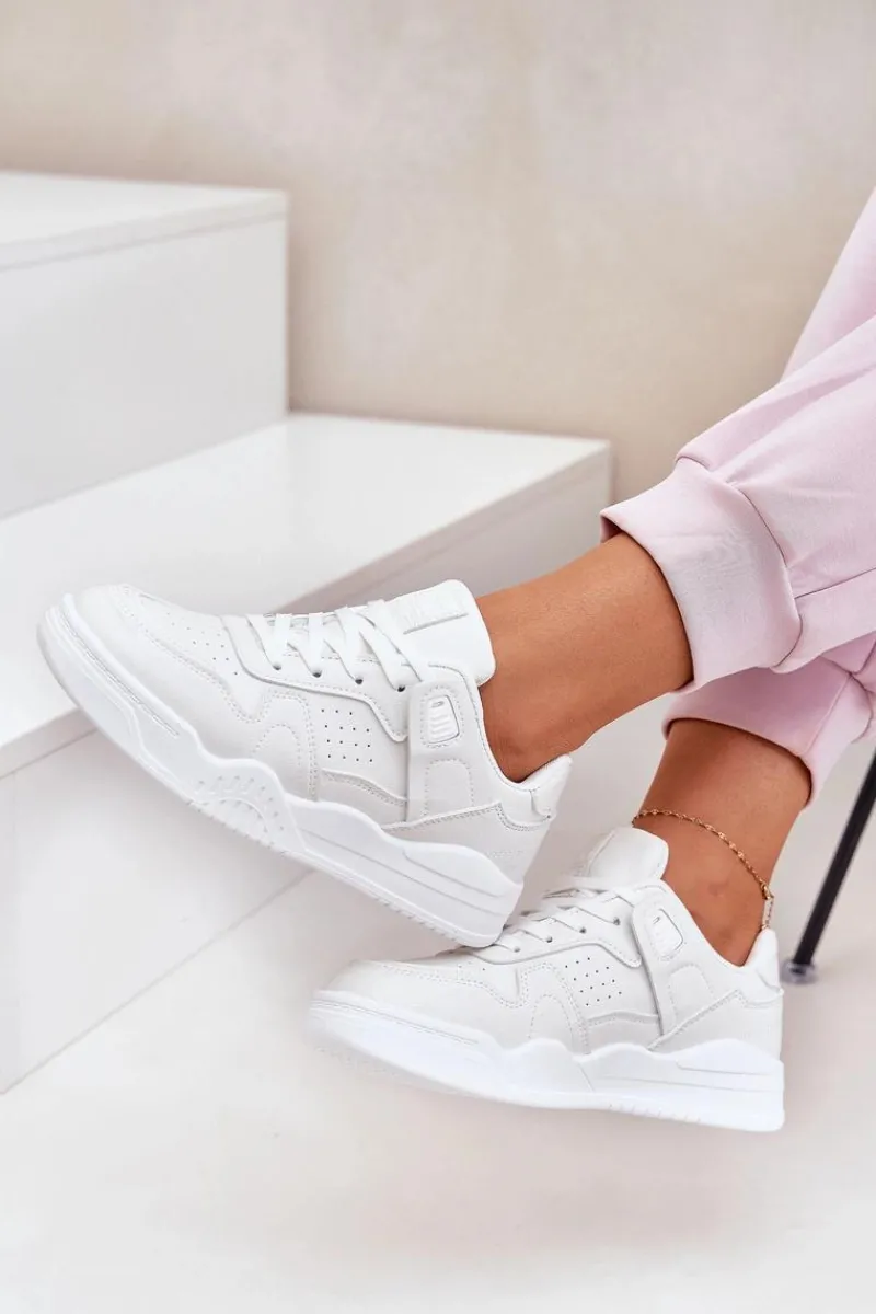 Online Evento Buty Sportowe Sneakersy Damskie Z Eko Skóry Białe Telisiria