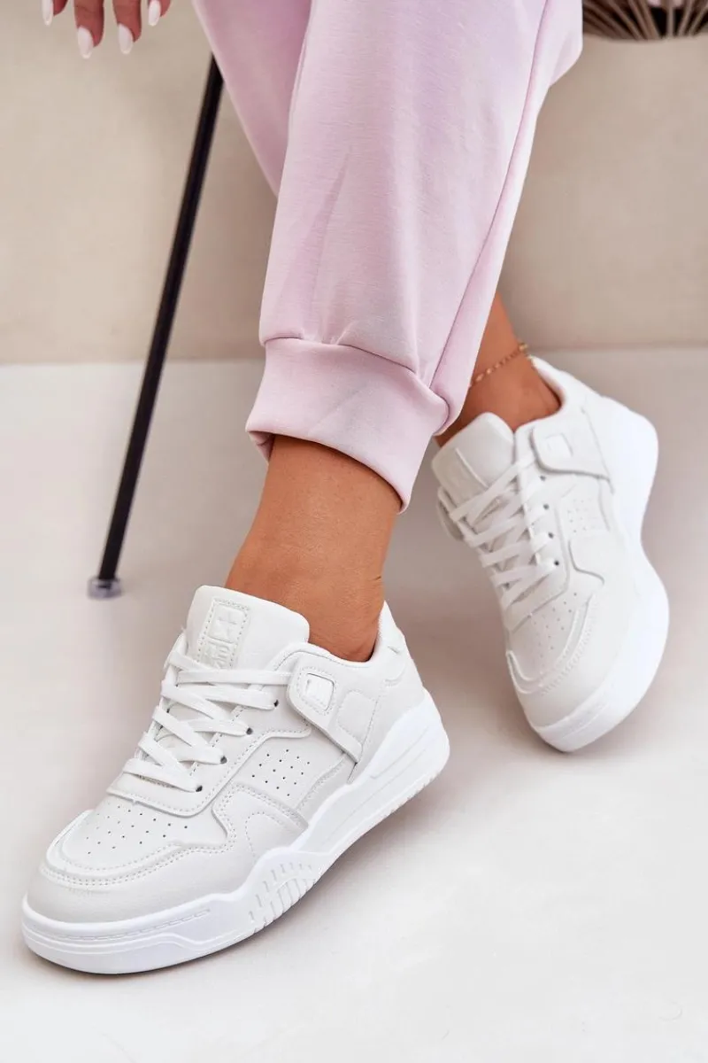 Online Evento Buty Sportowe Sneakersy Damskie Z Eko Skóry Białe Telisiria