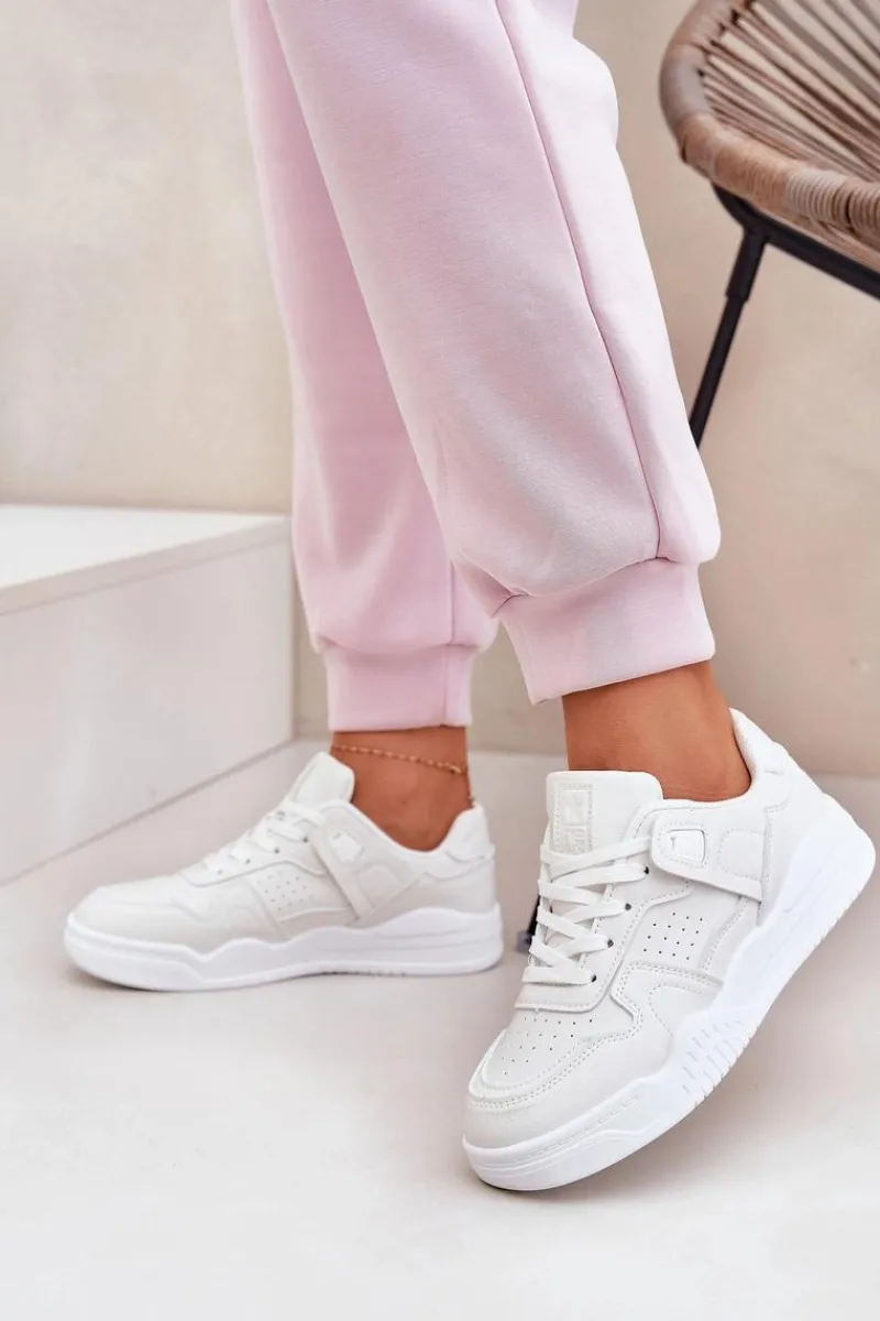 Online Evento Buty Sportowe Sneakersy Damskie Z Eko Skóry Białe Telisiria