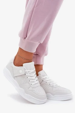 Online Evento Buty Sportowe Sneakersy Damskie Z Eko Skóry Białe Telisiria