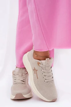 Buty Sportowe Big Star|Sneakersy Damskie></noscript>Big Star Shoes Buty Sportowe Sneakersy Damskie Big Star RR274A145 HI-POLY SYSTEM Beżowe Beżowy