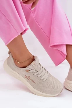 Buty Sportowe Big Star|Sneakersy Damskie></noscript>Big Star Shoes Buty Sportowe Sneakersy Damskie Big Star RR274A145 HI-POLY SYSTEM Beżowe Beżowy