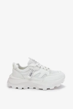 Online Boto Buty Sportowe Sneakersy Damskie Na Grubej Podeszwie Białe Prononice Biały